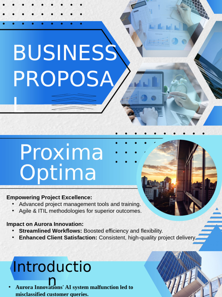 Blue and White Simple Modern Business Proposal Presentation | PDF ...