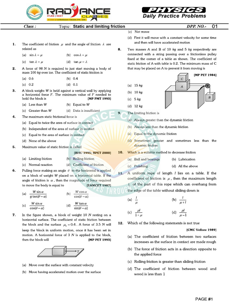 DPP 01 | PDF