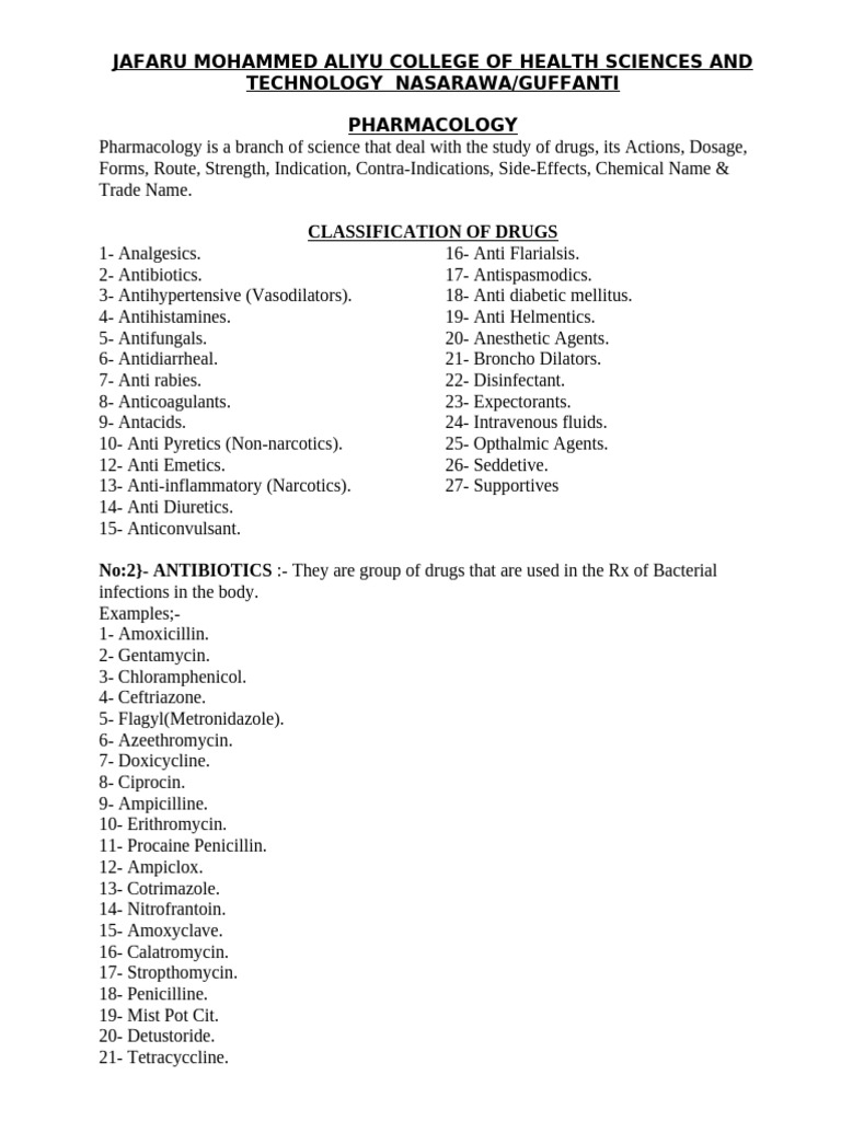 Comprehensive Pharmacology Guide | PDF | Pharmacology | Medical Treatments