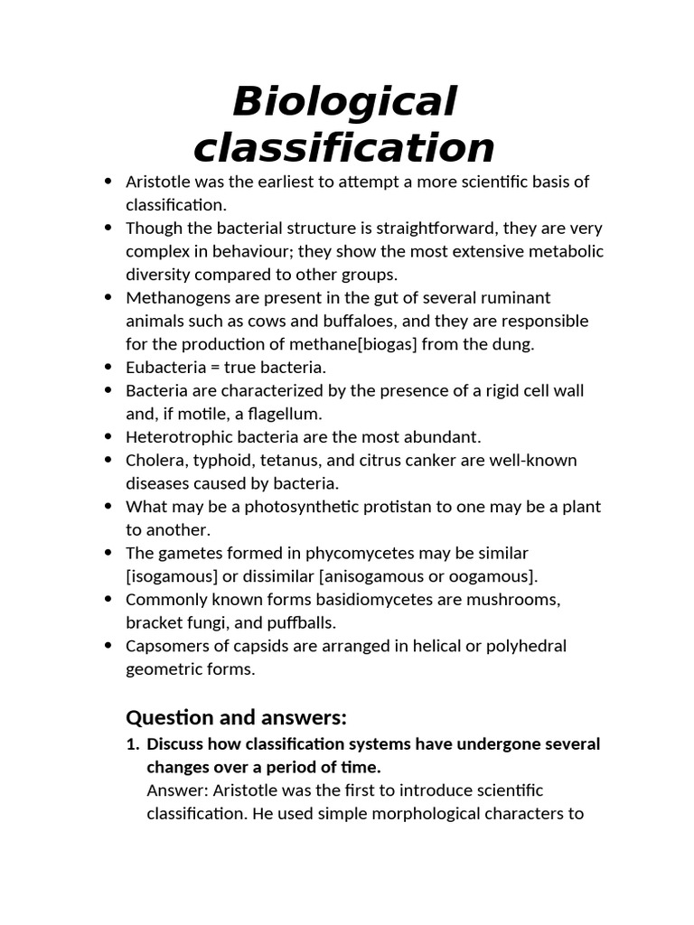 Overview of Biological Classification Systems | PDF | Protozoa | Virus