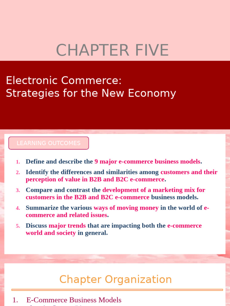 Chapter 5 Electronic Commerce Strategies For The New Economy1 | PDF | E ...