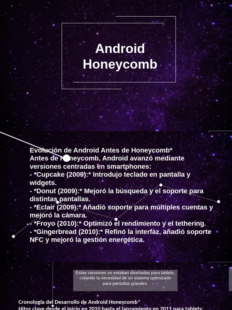 Evolución y Lanzamiento de Android Honeycomb | PDF