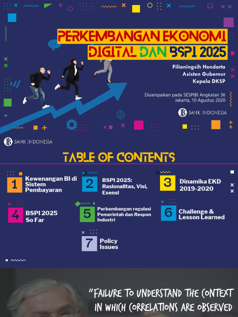 Ekonomi Digital dan BSPI 2025: Kebijakan dan Inovasi | PDF