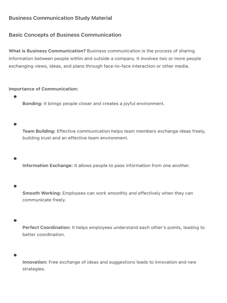 Effective Business Communication Essentials | PDF | Communication ...