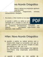 Hifenização Acordo Ortográfico