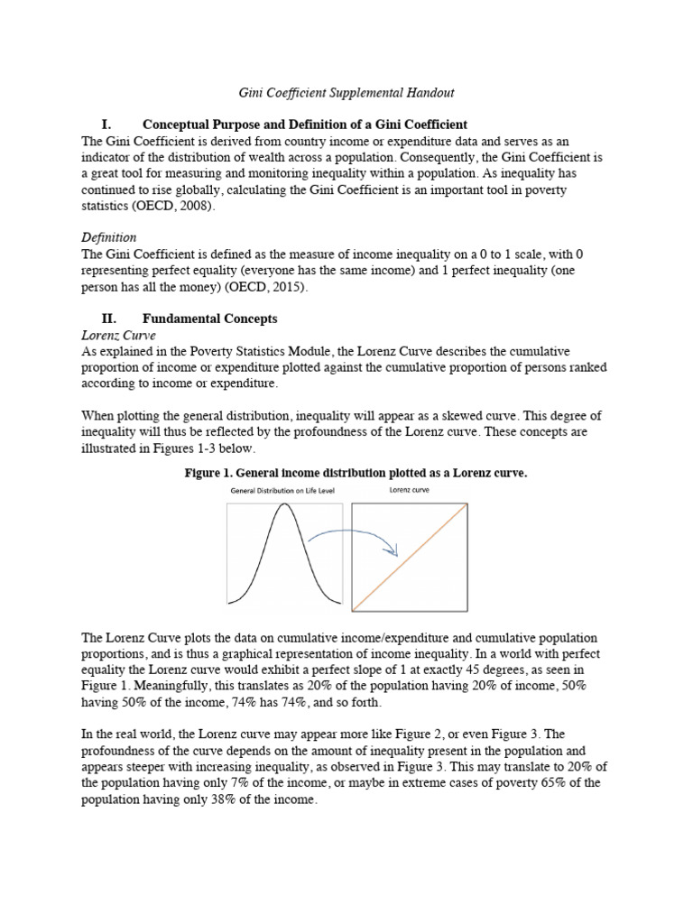 Understanding the Gini Coefficient | PDF | Gini Coefficient | Economic ...