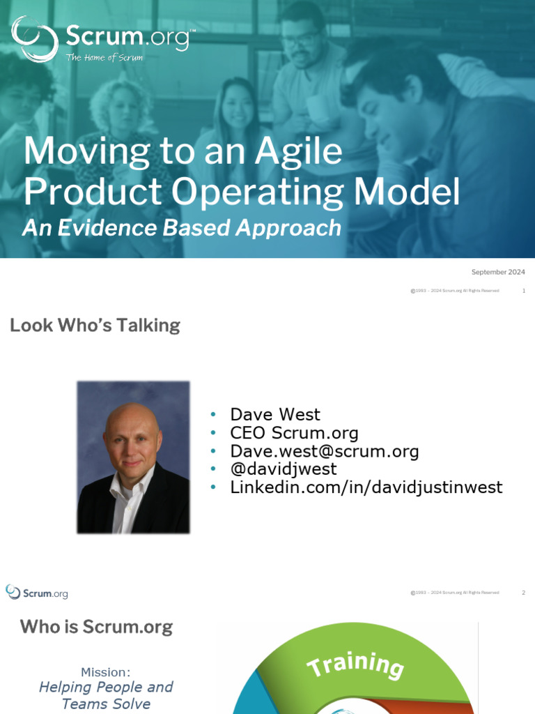 Moving To An Agile Product Operating Model 2024 | PDF | Scrum (Software ...