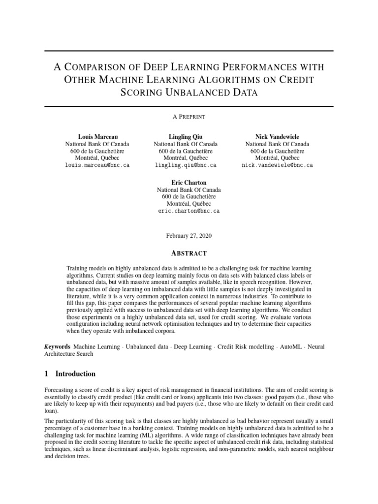 A Comparison of Deep Learning Performances With | PDF | Machine ...