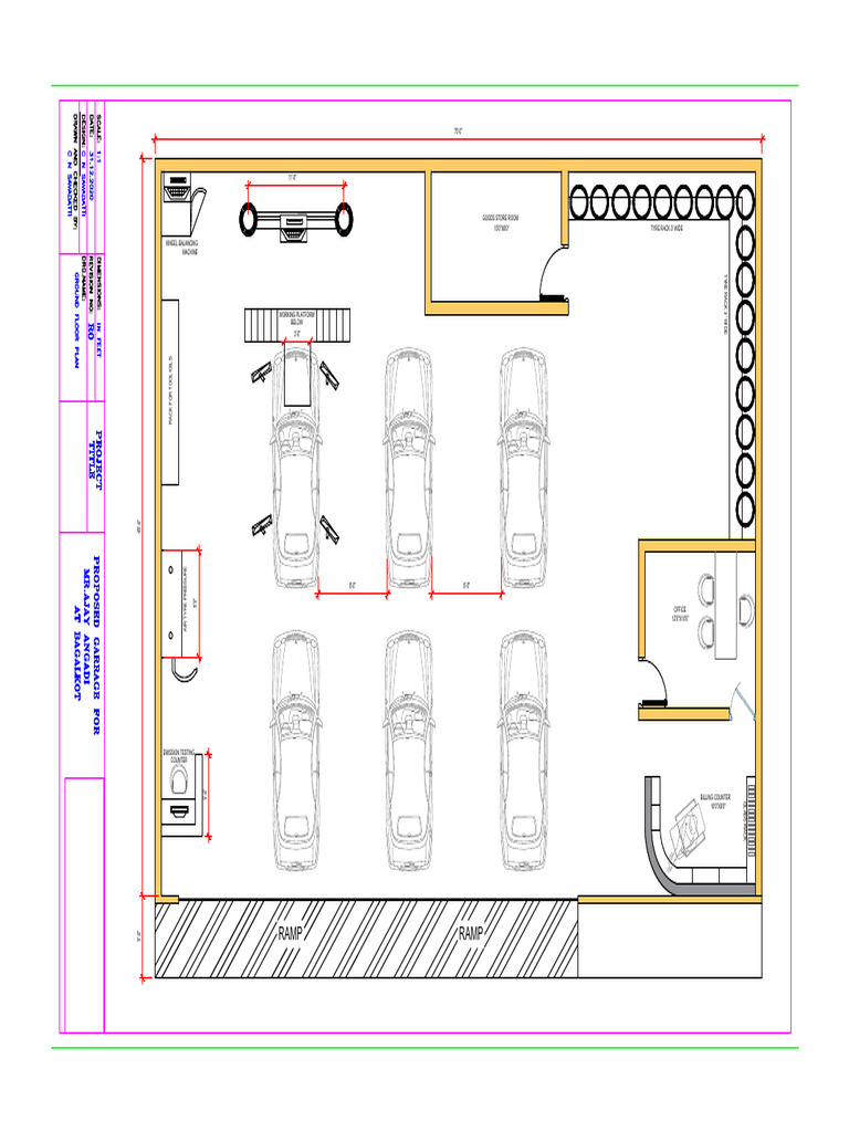 Automotive Service Center Layout Plan | PDF