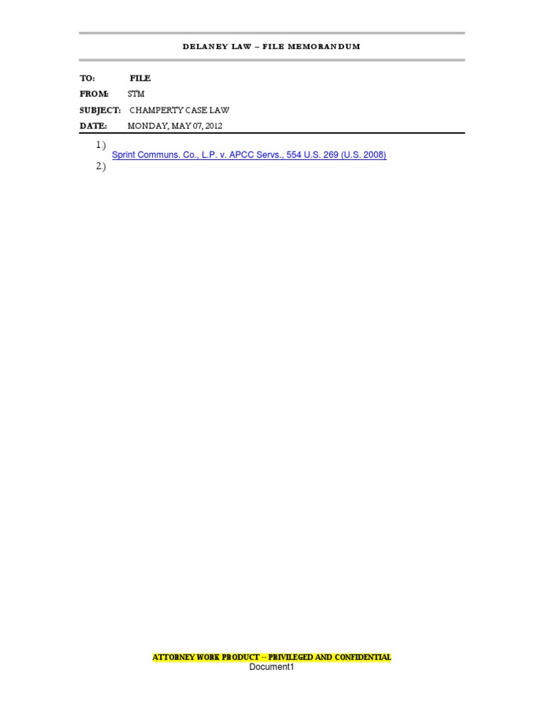 Champerty Case Law Analysis | PDF | Law | Computers