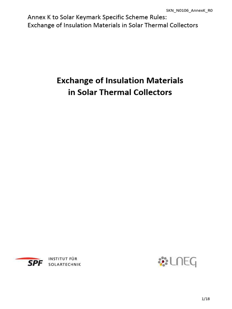 Insulation Material Exchange in Solar Collectors | PDF | Polystyrene ...