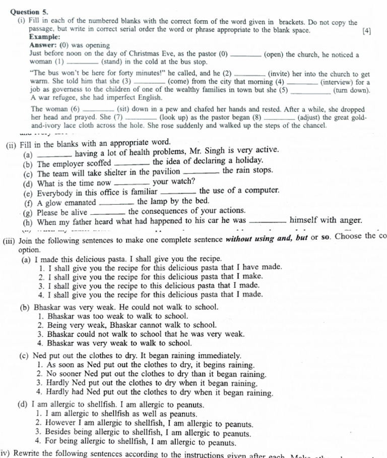 Question Grammar | PDF
