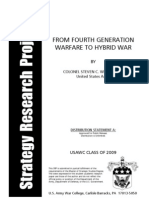 4th Gen Warfare To Hybrid War - The Research Paper