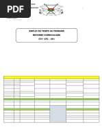 Emploi du temps primaire 2025-2026 | PDF