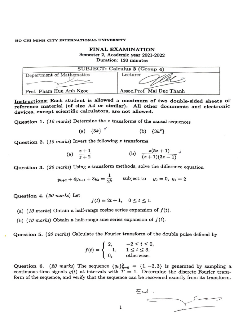 Calculator Production Constraints Analysis | PDF | Fourier Series ...