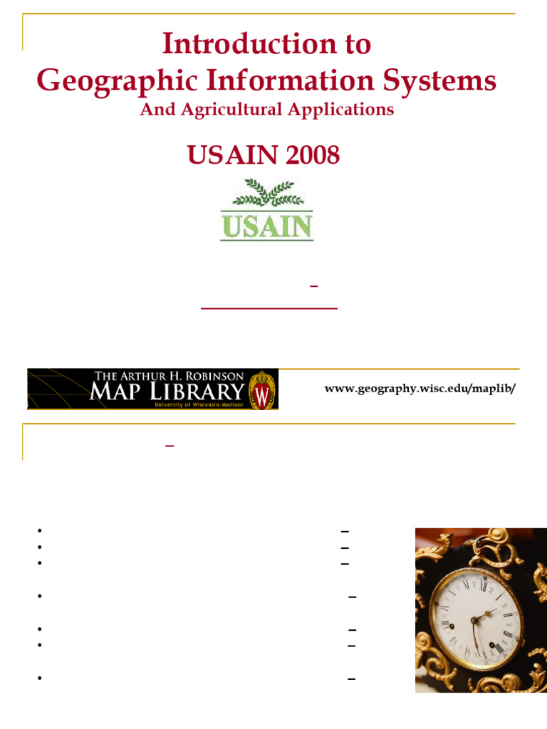 GIS Fundamentals for Agriculture Applications | PDF | Geographic ...