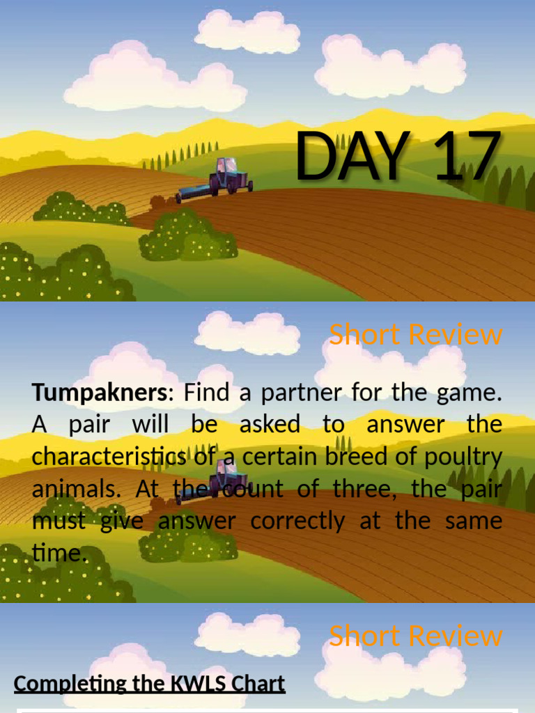 Day 17-20 (Breeds of Farm Animals Cattle, Swine, Goat, and Rabbit ...
