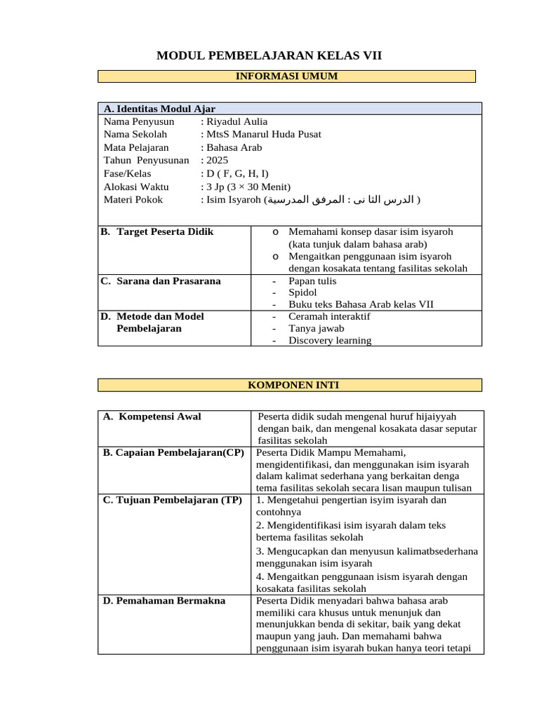 Modul Ajar R | PDF