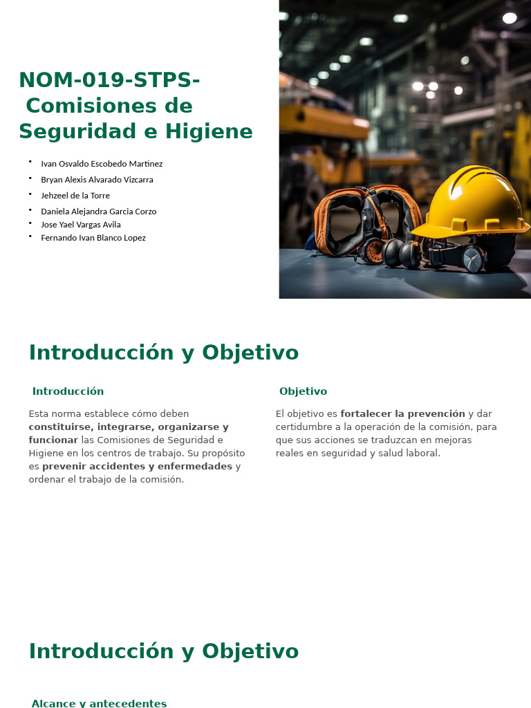 NOM 019 STPS 2011 Comisiones de Seguridade Higiene | PDF | Seguridad y ...