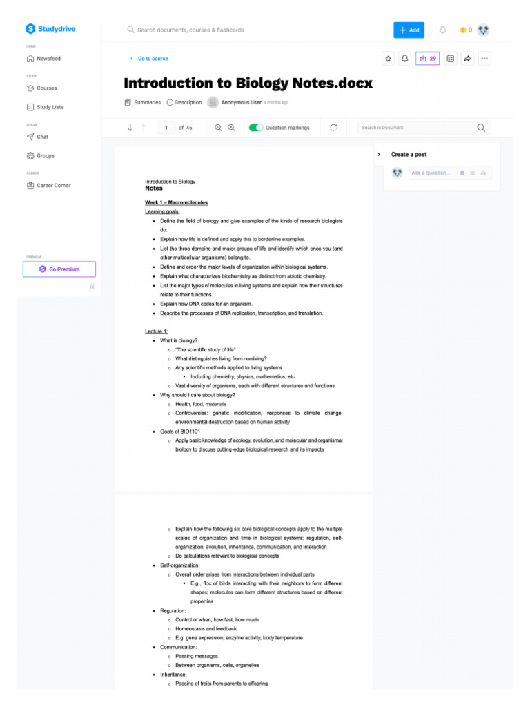 Bio Summary | PDF