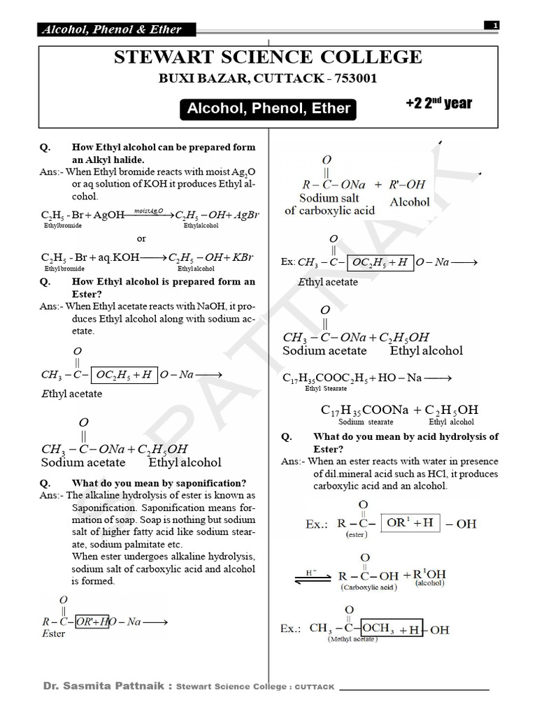 Ethyl Alcohol Preparation Methods | PDF | Ether | Ethanol