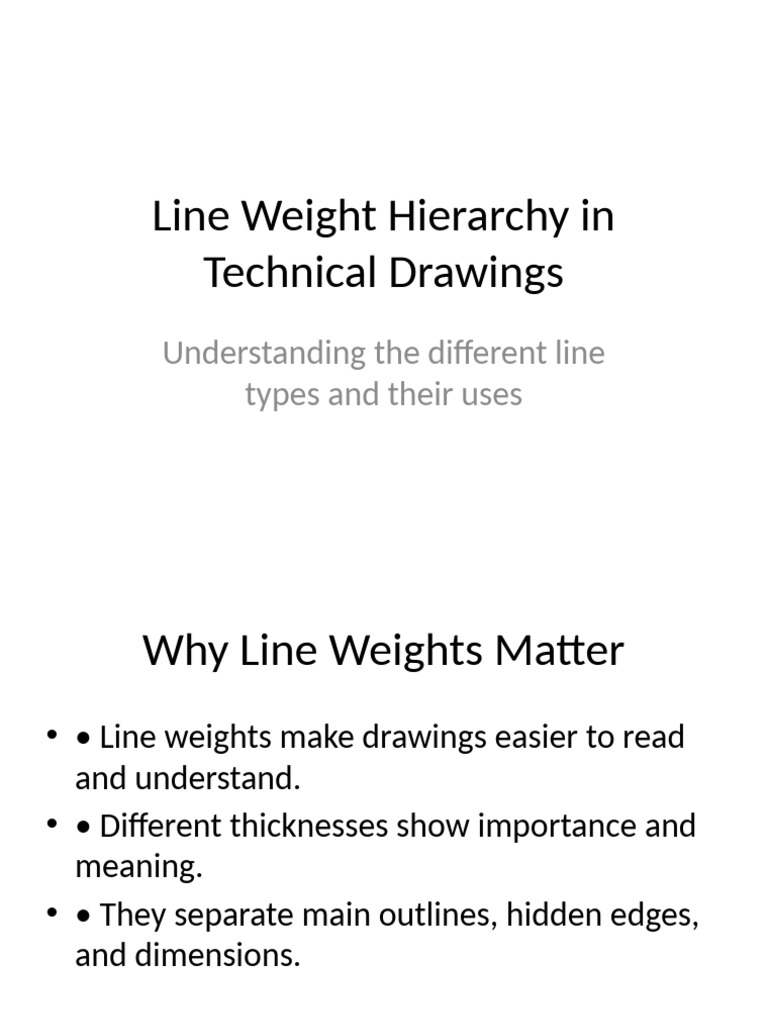 Line Weight Hierarchy Explained | PDF