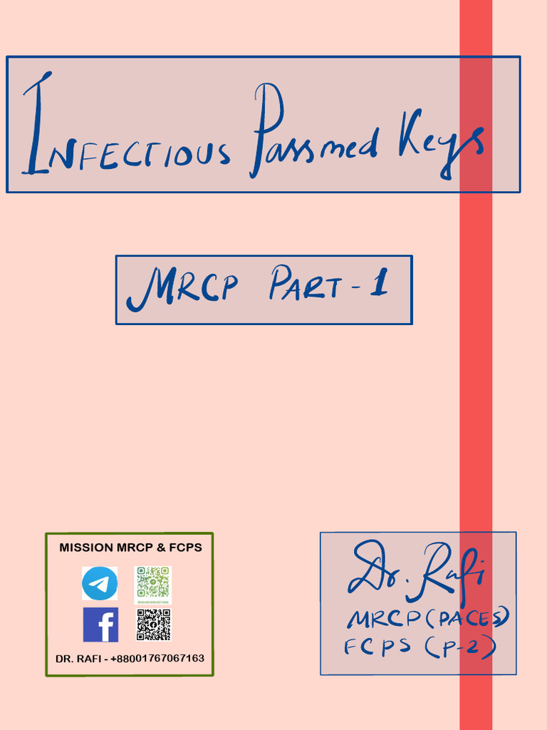 Infectious Passmed Keys 2021 - Dr. Rafi | PDF