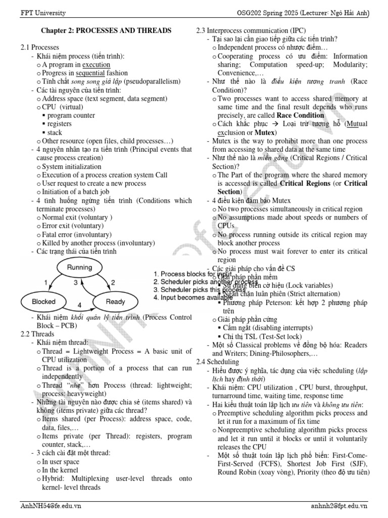 OS Part 02 Review | PDF