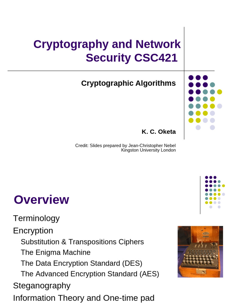 Cryptography and Network Security Overview | PDF | Cryptography ...
