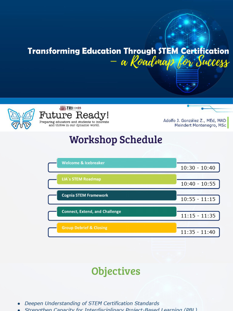STEM Certification Workshop Agenda | PDF | Critical Thinking | Science ...