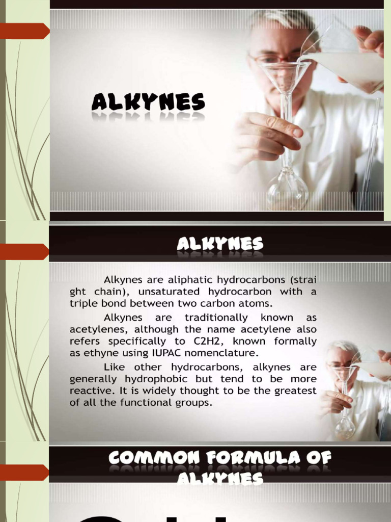 Alkynes | PDF