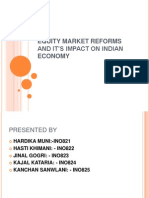 Equity Market Reforms and It'S Impact On Indian Economy
