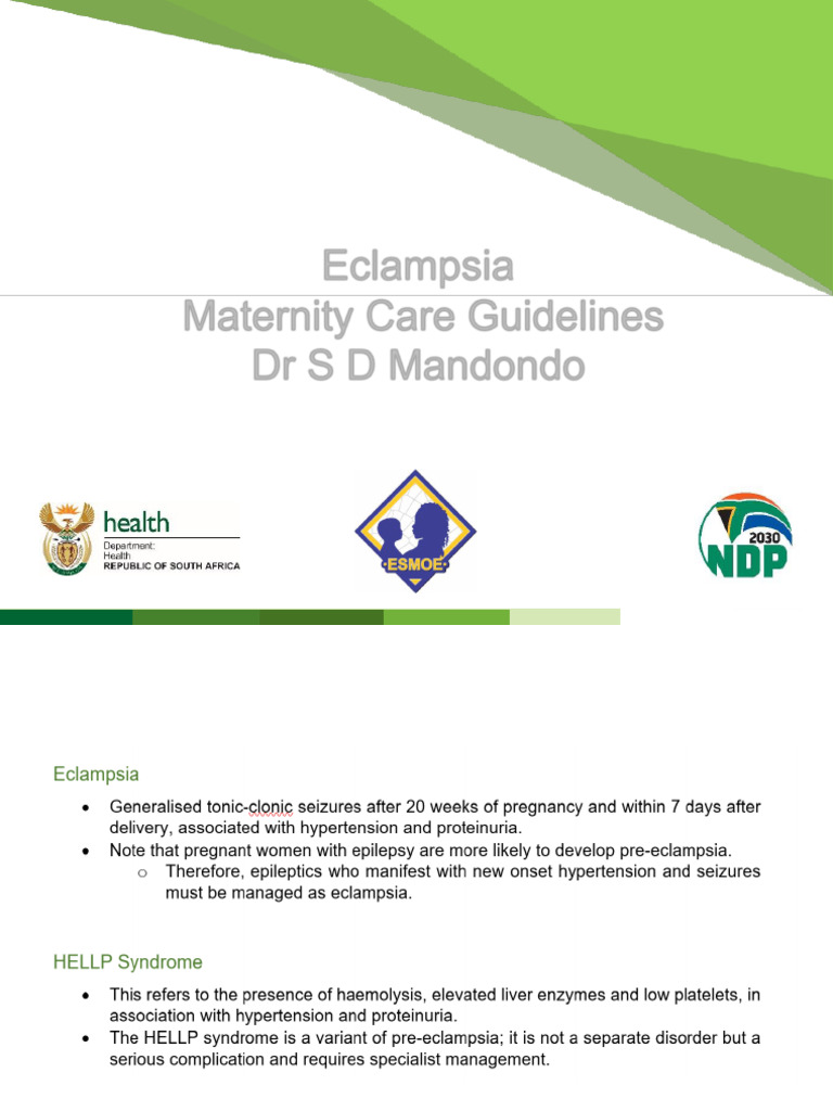Eclampsia Management Guidelines 2023 | PDF | Hypertension | Diseases ...