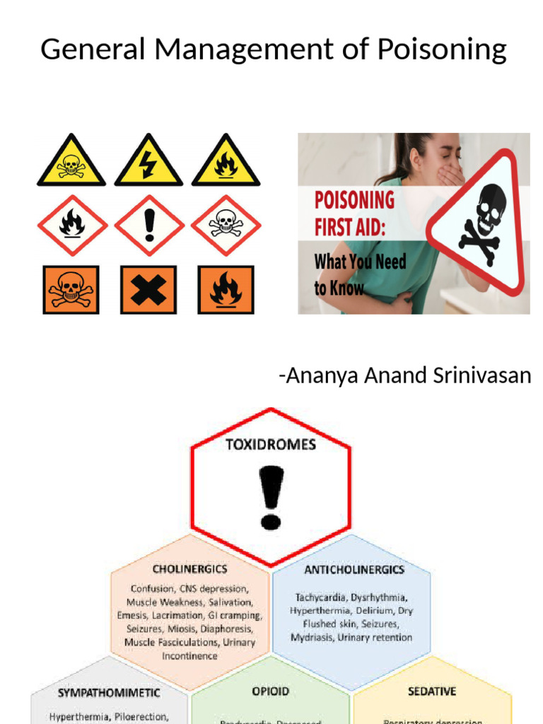 General Management of Poisoning ED Presentation | PDF | Medical ...