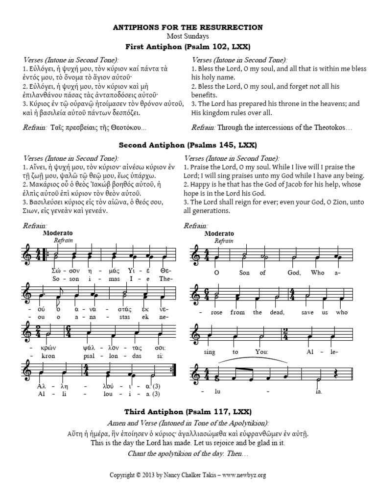 Resurrection Antiphons and Hymns | PDF | Worship | Christian Hymns