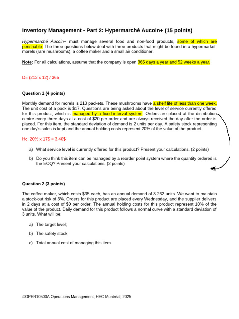 Inventory Management Strategies for Hypermarket | PDF | Business ...