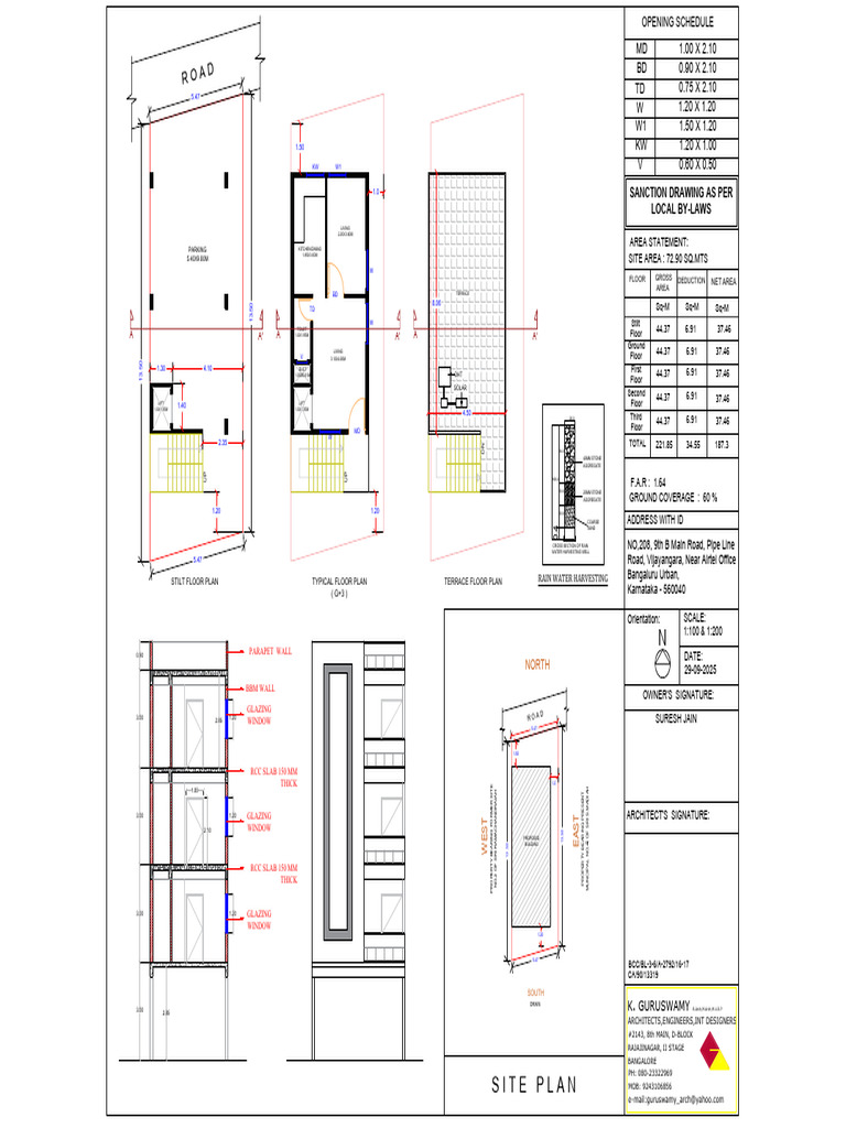 Stilt and Floor Plan for Proposed Building | PDF | Civil Engineering ...
