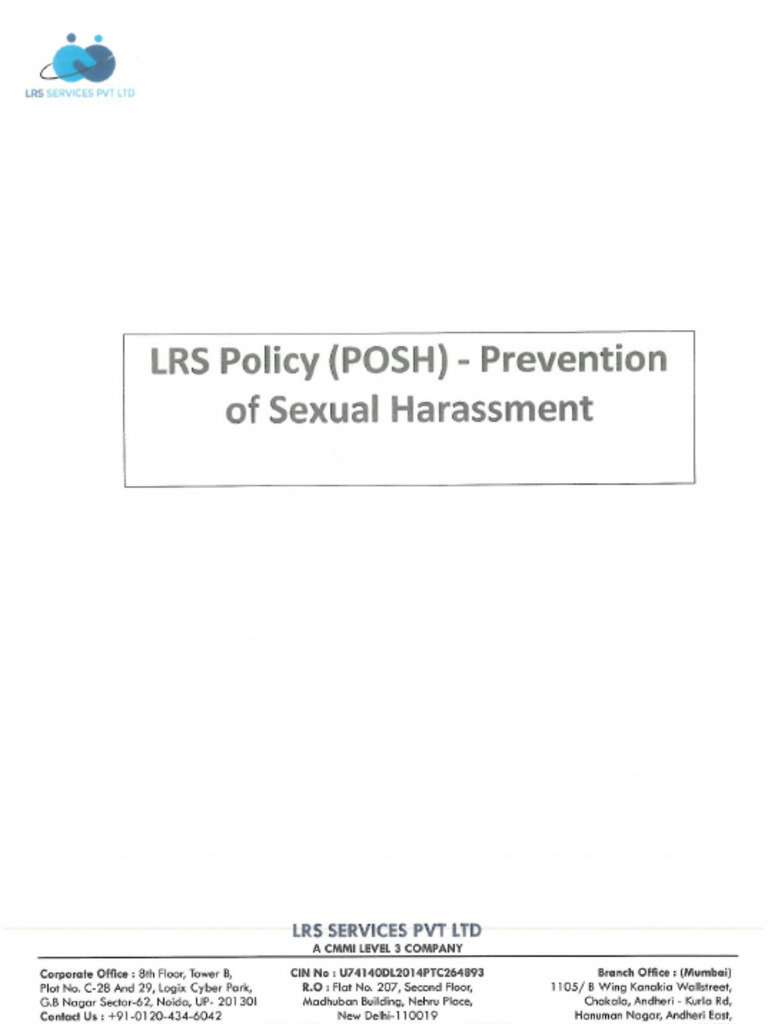 Posh Policy Updated 2024 | PDF