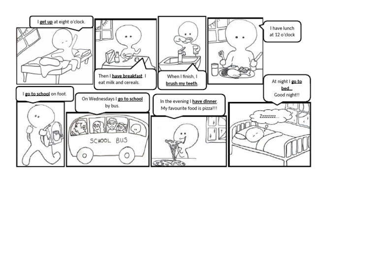 Daily Routine and Meal Preferences | PDF