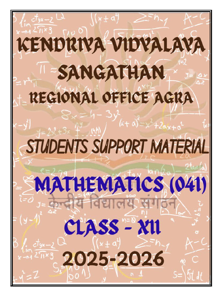Comprehensive Class 12 Math Guide | PDF | Matrix (Mathematics ...
