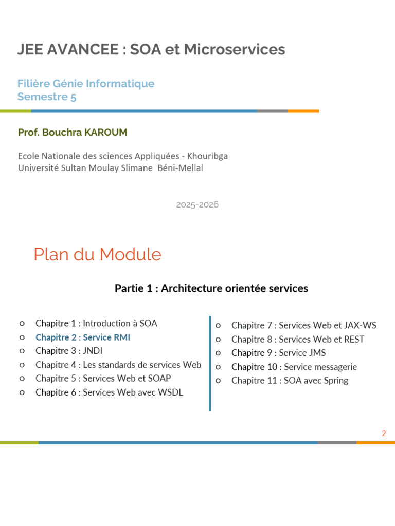 Introduction à RMI en SOA et Microservices | PDF | Java (Langage de ...