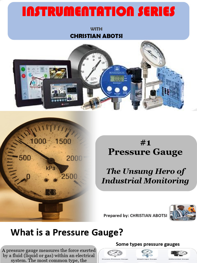 Pressure Guage Instrumentation 1758493481 | PDF | Pressure Measurement ...