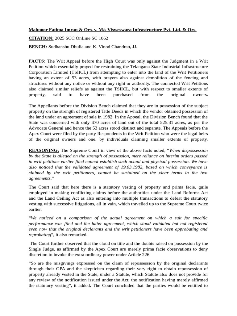 Supreme Court Ruling on Land Dispute | PDF | Appeal | Lawsuit