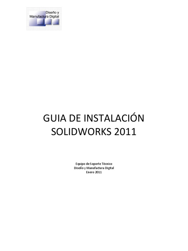 Guía de Instalación SolidWorks 2011 | PDF | Archivo de computadora ...