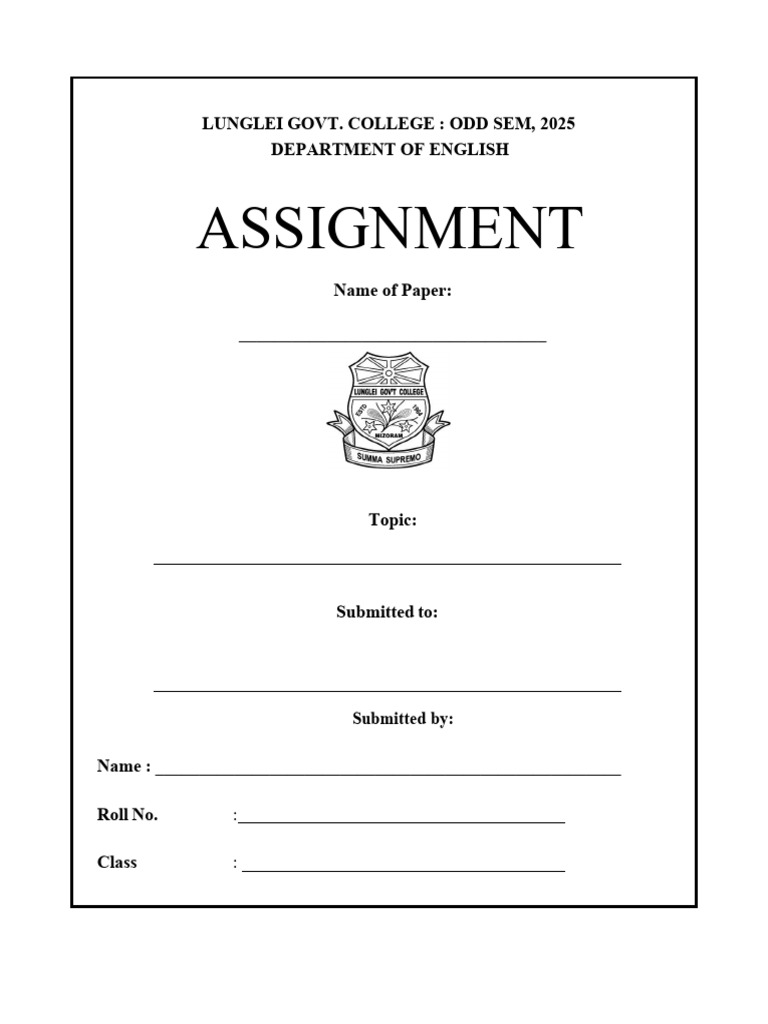 I Semester Assignment AEC Odd 2025 | PDF