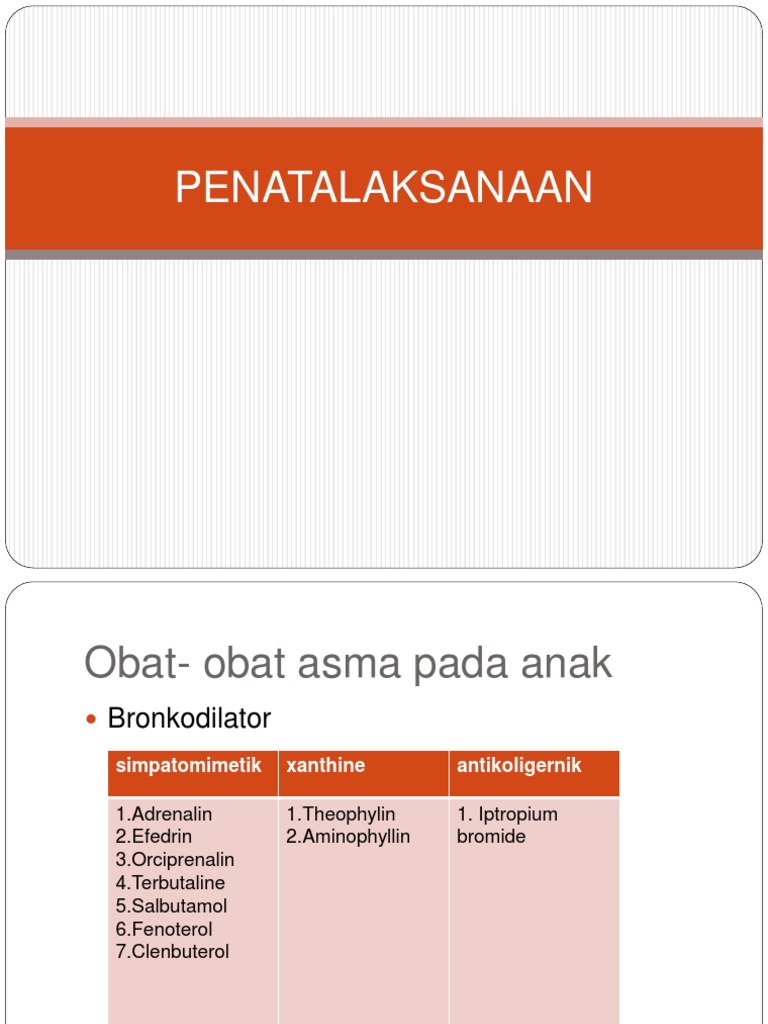 PENATALAKSANAAN Asma Modul 2 | PDF