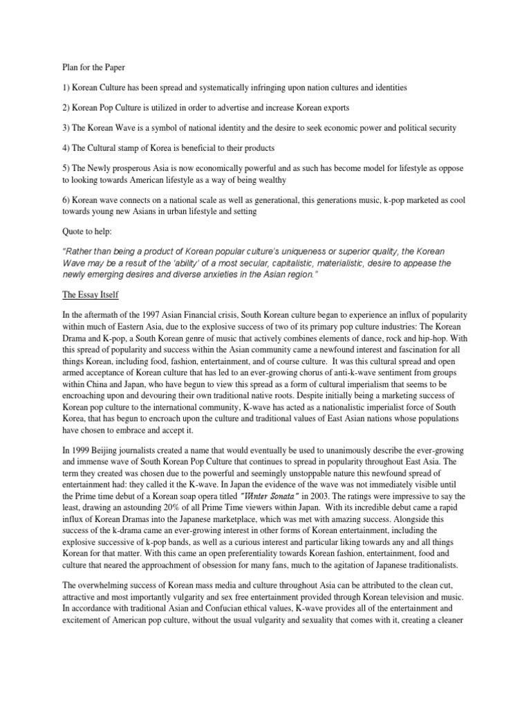 The influence of korean wave to the filipino youth thesis picture