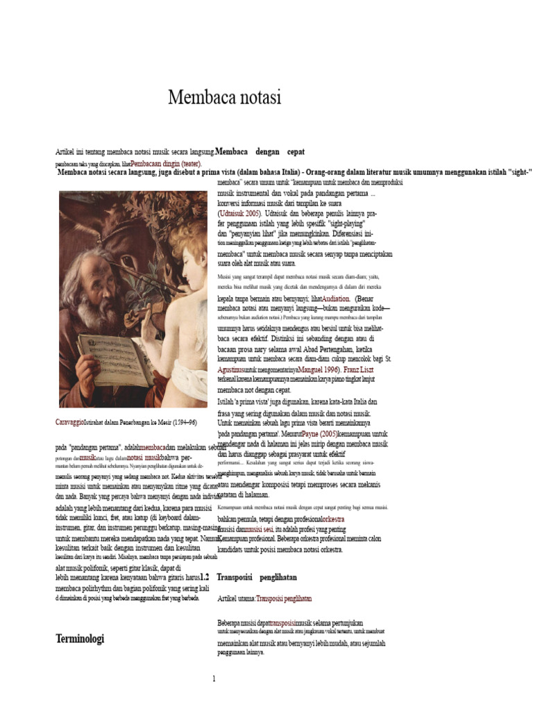 Membaca Notasi | PDF