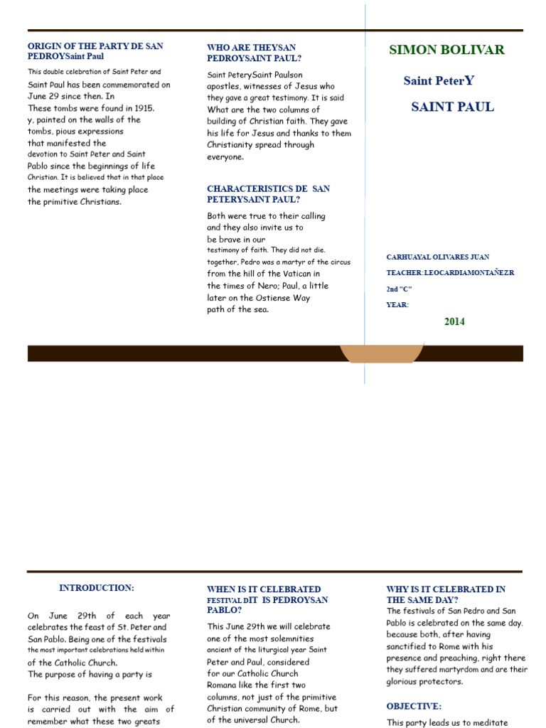 Triptych of Saint Peter and Saint Paul | PDF | Saint Peter | Paul The ...