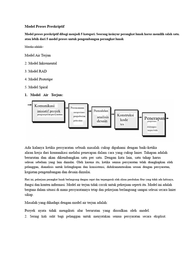 5 Model Proses Pengembangan Perangkat Lunak | PDF